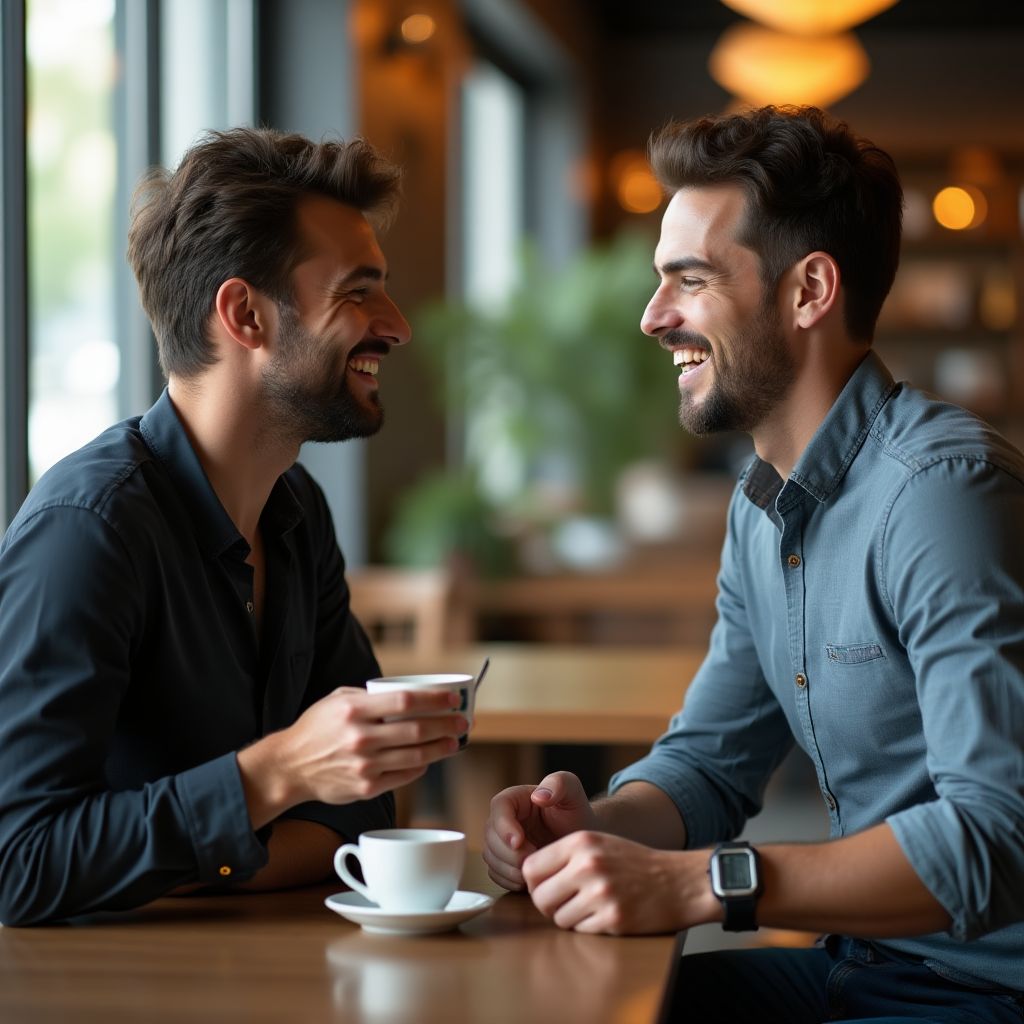 Charla informal entre emprendedores.